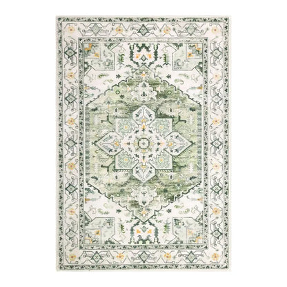 AR007784sagegreen2x3arearugvintagetraditionalprintedaccentcarpetflatlayUShomeHEBE RUGS