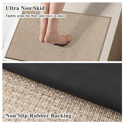 AR007983beigenonsliprubberbackingsafekitchenrugantiskidfloorprotectionUShomeHEBE RUGS