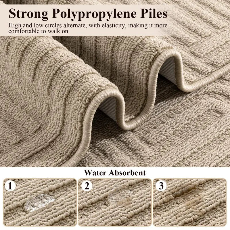 AR008182beigefloralpolypropyleneabsorbentlongkitchenrunnerrugforAmericanhomeHEBE RUGS