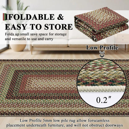 AR008186red2x3ftlowprofiledoormat0.2inchthinfoldablesmallentrywayrugnonslipcarpetHEBE RUGS
