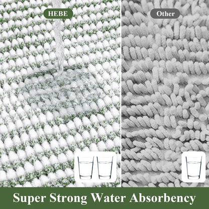 AR008300_green_3_piece_bath_mat_set_super_strong_water_absorbency_quick_dry_runner_carpet_HEBE RUGS