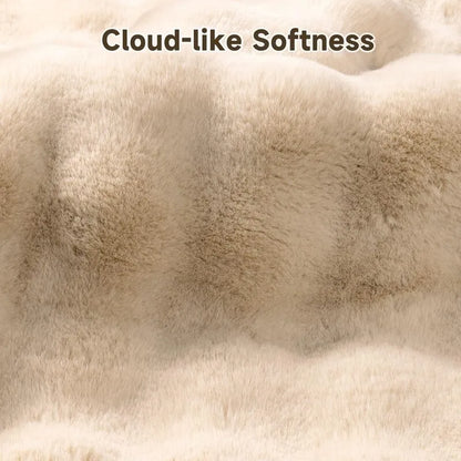 AR008487beigecloudlikesoftnessfluffyplushshag4x6arearugcloseupdetailheberug