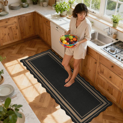 Extra Long Hallway Runner Rug with Rubber Backing Faux Jute Washable Runners