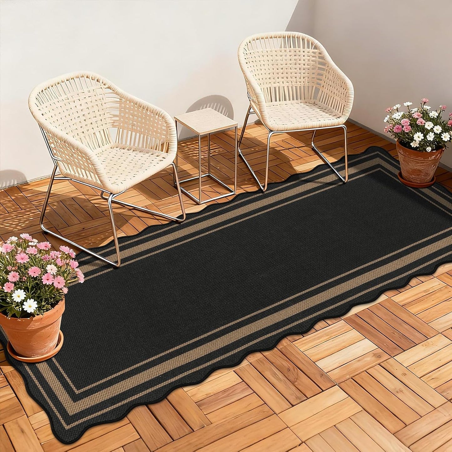 Extra Long Hallway Runner Rug with Rubber Backing Faux Jute Washable Runners