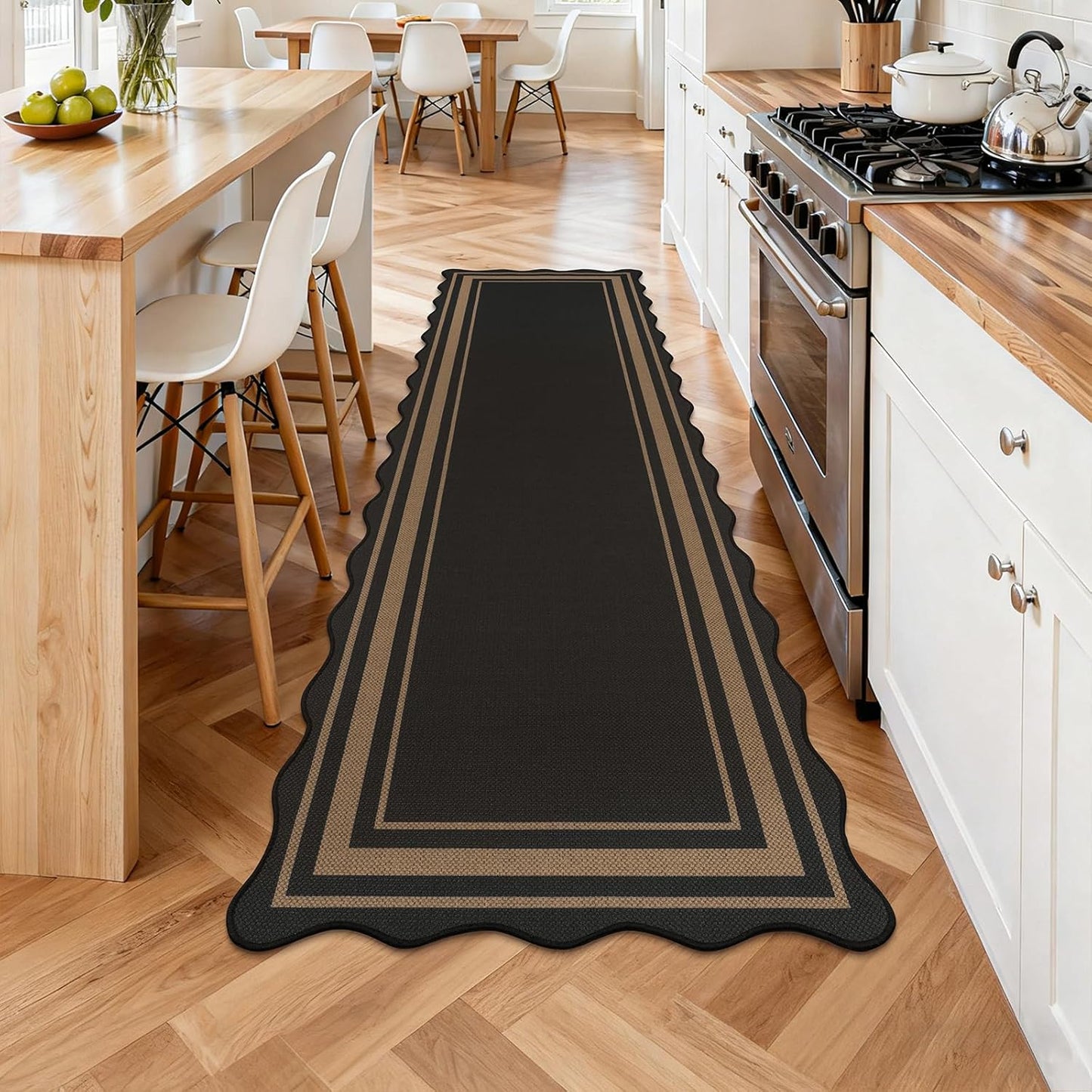 Extra Long Hallway Runner Rug with Rubber Backing Faux Jute Washable Runners