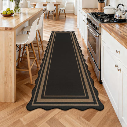 Extra Long Hallway Runner Rug with Rubber Backing Faux Jute Washable Runners