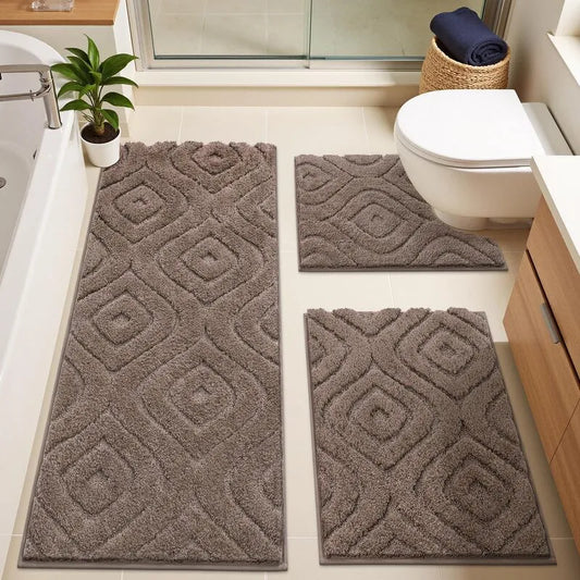 AR008960brownbathroomrugssets3pieceplushrunnerrugushapedtoiletmatsetforUShomeheberug