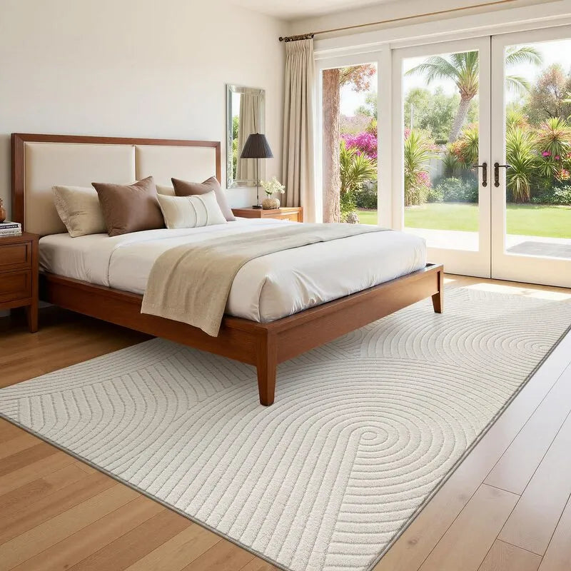 AR008969beige5x7bedroomarearugunderbedneutralaestheticfloorcarpetforUShomeheberug