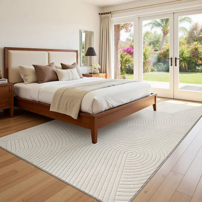 AR008969beige5x7bedroomarearugunderbedneutralaestheticfloorcarpetforUShomeheberug