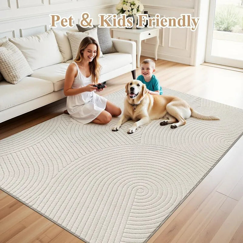 AR008969beigepetandkidfriendlynonshedding5x7arearugforlivingroomUShouseheberug