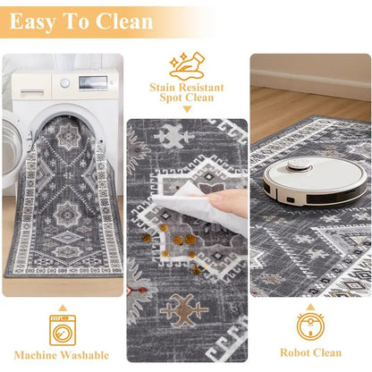 AR009019greymachinewashablestainresistanteasycleanvacuumrobotrunnerrugUShomeHEBE RUGS
