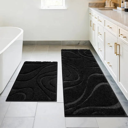 AR009110_black_2_piece_bathroom_rug_set_washable_non_slip_bath_runner_for_US_home_bathroom_HEBE RUGS