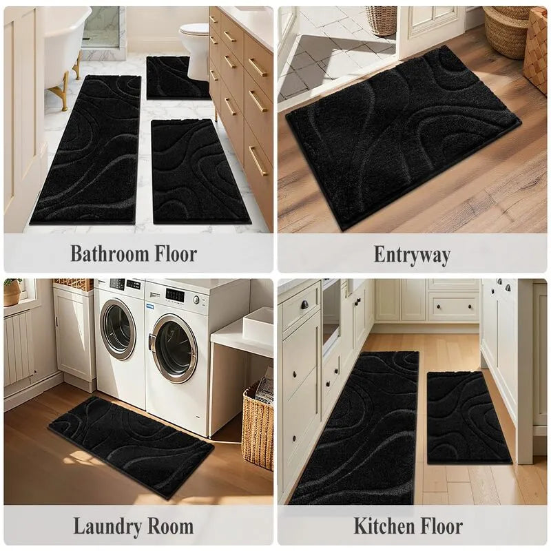 AR009110_black_2_piece_runner_rug_set_for_bathroom_kitchen_hallway_entryway_floor_carpet_HEBE RUGS