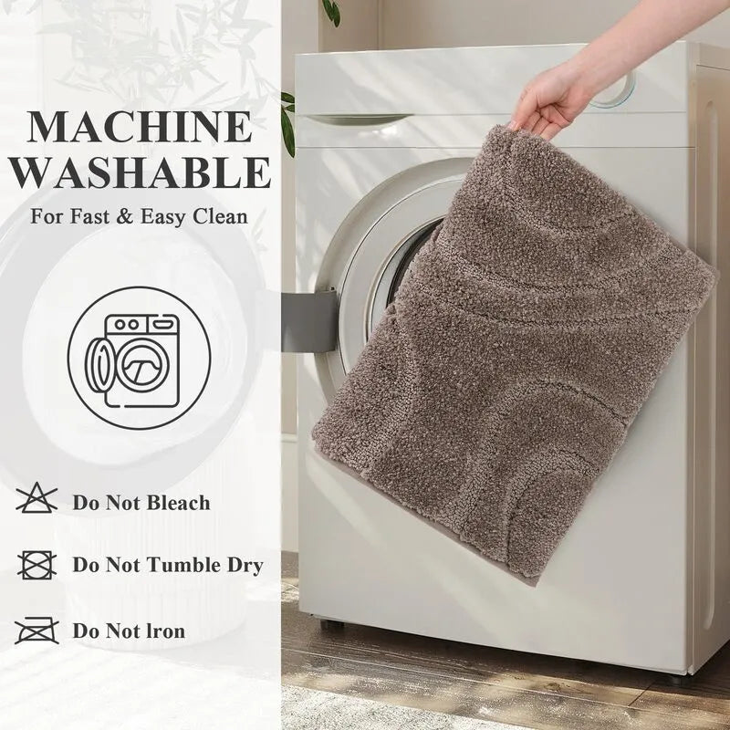 AR009111_brown_2_piece_bath_mat_set_machine_washable_easy_clean_plush_runner_carpet_HEBE RUGS