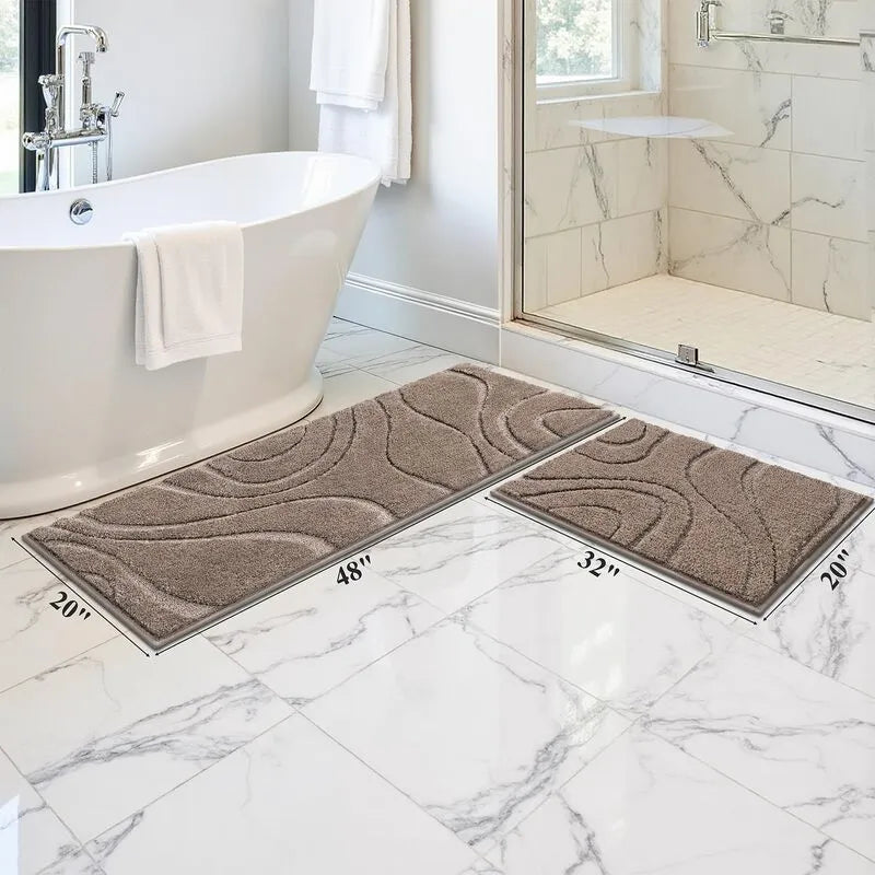 AR009111_brown_2_piece_bath_rug_runner_set_non_slip_floor_mat_for_shower_bathroom_kitchen_HEBE RUGS