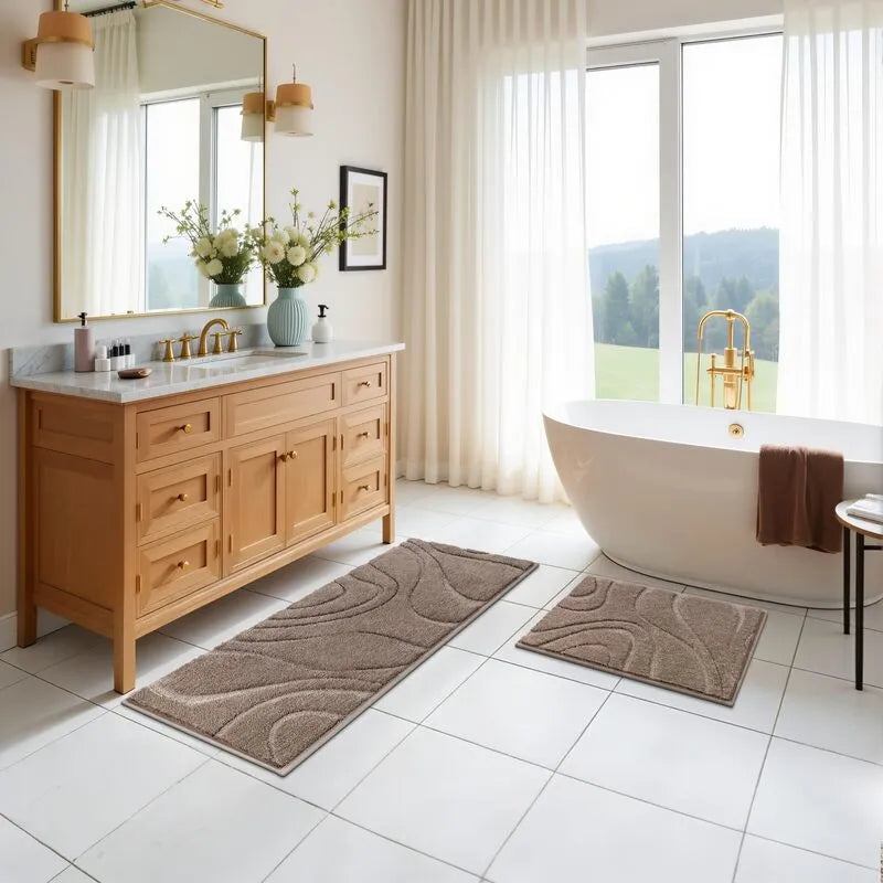 AR009111_brown_2_piece_bathroom_runner_set_washable_plush_carpet_for_double_vanity_bath_decor_HEBE RUGS