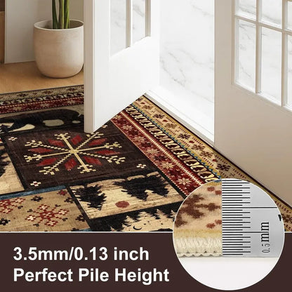 AR009120colorful3.5mmlowpilethin8x10arearugdoorclearancenontripcarpetdetailheberug