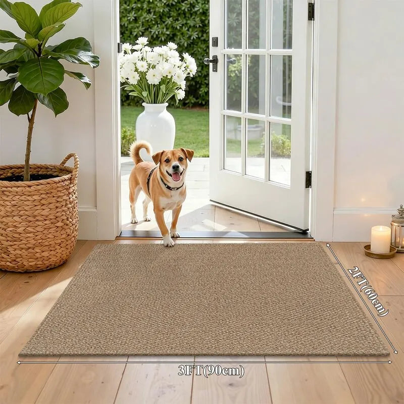 AR009132_brown_2x3_small_area_rug_front_door_mat_woven_cotton_floor_pad_for_entryway_US_house_heberug