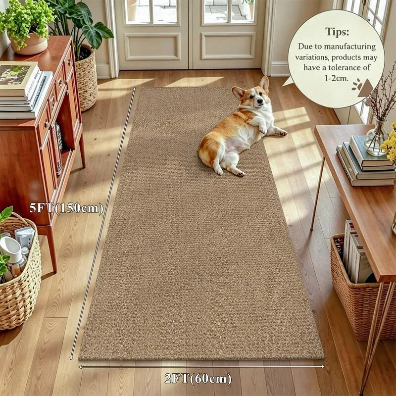 AR009134_brown_2x5_hallway_runner_rug_woven_cotton_floor_pad_for_entry_corridor_US_house_heberug