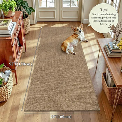 AR009134_brown_2x5_hallway_runner_rug_woven_cotton_floor_pad_for_entry_corridor_US_house_heberug