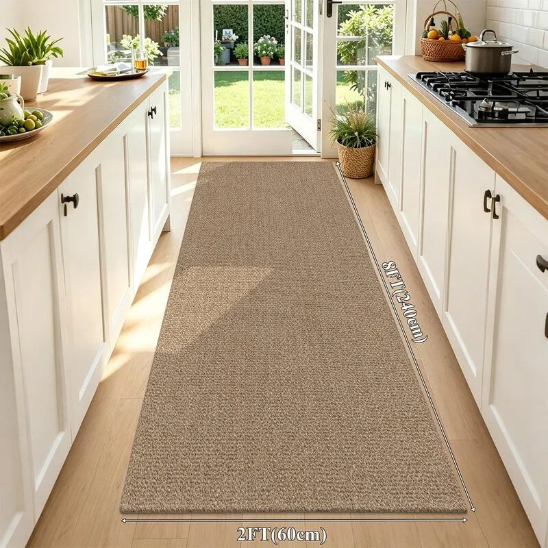 AR009136_brown_2x8_kitchen_runner_rug_solid_woven_cotton_floor_carpet_for_long_kitchen_US_house_heberug