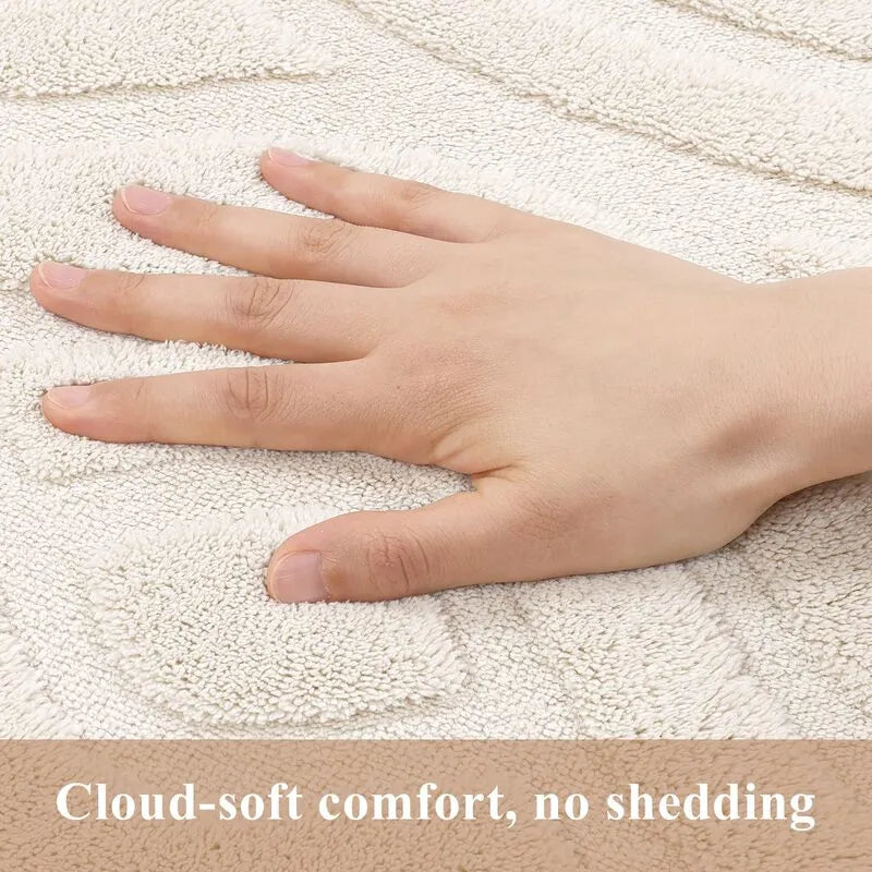 AR009173beigecloudsoftcozytouchsurfacenonshedding2x6runnerrugcloseupforUShomeheberug