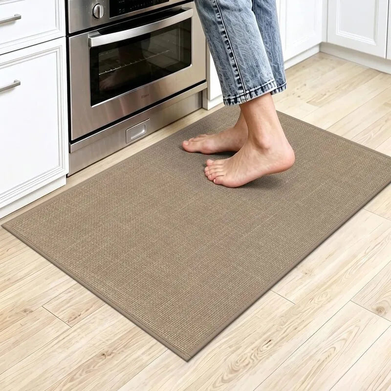 AR009215brown17x30smallkitchenfloorrugcozyindoorentrancematforUShomeHEBE RUGS