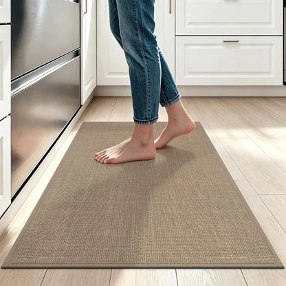 AR009215brownfarmhouse17x30kitchenrugnonslipwashablesmallmatforUShomeHEBE RUGS