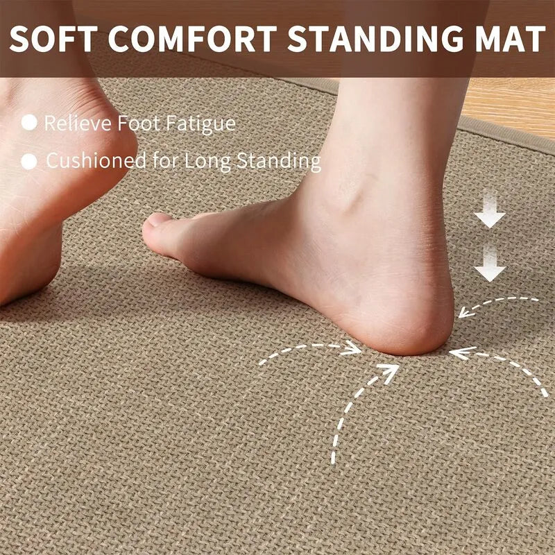 AR009215brownsoftcushionedcomfortablestandingmatrelievefootfatigueforUShomeHEBE RUGS
