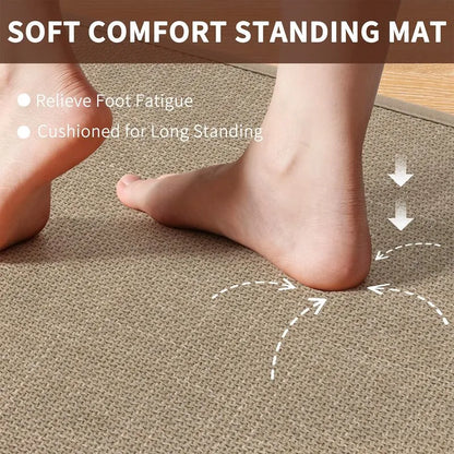 AR009215brownsoftcushionedcomfortablestandingmatrelievefootfatigueforUShomeHEBE RUGS
