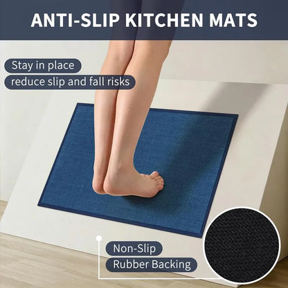 AR009222blueantislipkitchenrunnerrugsetrubberbackingfloorprotectionUShomeHEBE RUGS