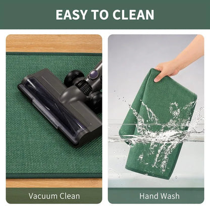 AR009226_green_stain_resistant_easy_clean_vacuum_hand_washable_kitchen_runner_rug_set_HEBE RUGS