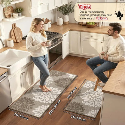AR009318_brown_floral_2_piece_set_24x36_24x60_inch_low_profile_kitchen_runner_rug_for_US_home_HEBE RUGS