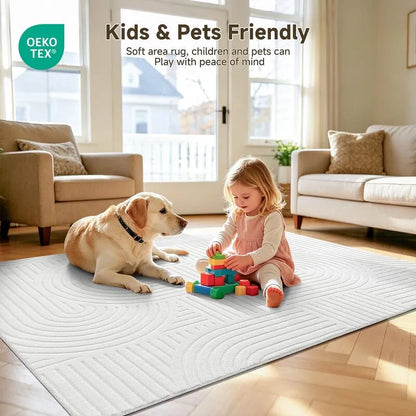 AR009388beigekidandpetfriendlynonshedding5x7arearugforcozylivingroomUShouseheberug
