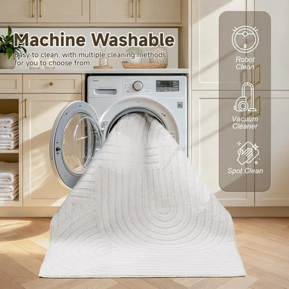 AR009388beigemachinewashable5x7arearugeasycleanvacuumrobotfriendlyforUShomeheberug
