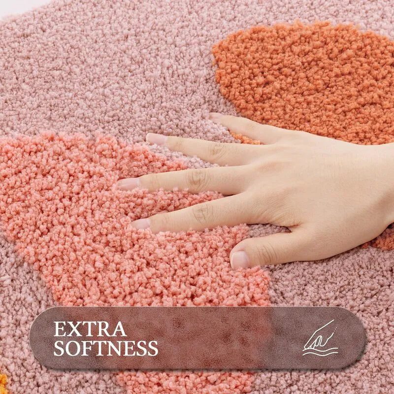 AR009645_pink_3_piece_boho_bathroom_rug_set_extra_softness_plush_sun_moon_runner_floor_mat_HEBE RUGS