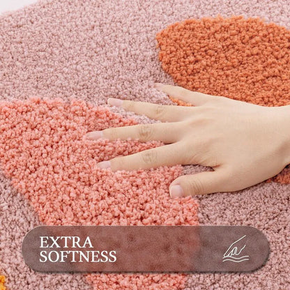 AR009645_pink_3_piece_boho_bathroom_rug_set_extra_softness_plush_sun_moon_runner_floor_mat_HEBE RUGS