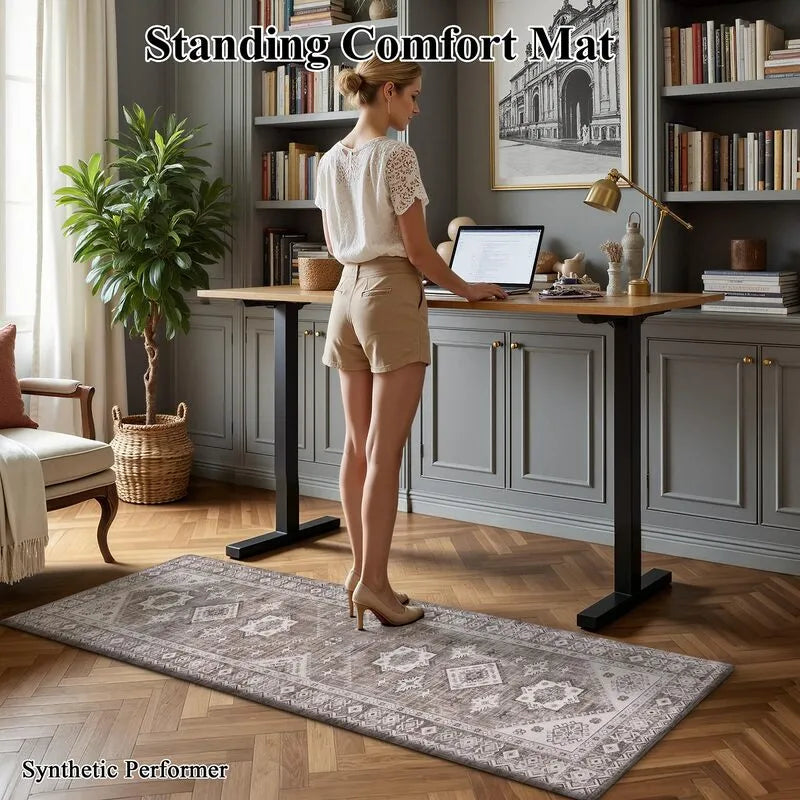 AR009894brownergonomicantifatiguestandingdeskmatforhomeofficeremoteworkinUSHEBE RUGS