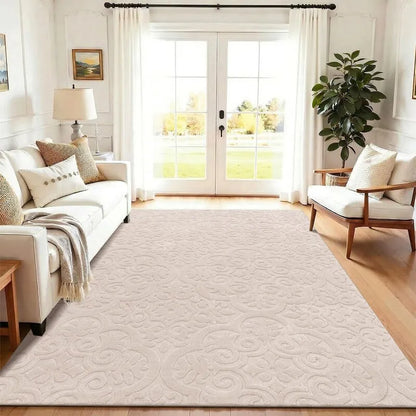 AR010755beige8x10arearugvintagefloralpatternforlargelivingroominUShomeheberug