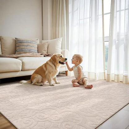 AR010755beigekidandpetfriendlynonshedding8x10arearugforlivingroomUShouseheberug