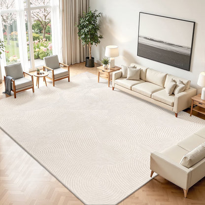 HEBE Area Rugs for Living Room, Washable Non Slip Modern Accent Carpet