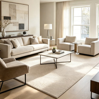 HEBE Area Rugs for Living Room, Washable Non Slip Modern Accent Carpet