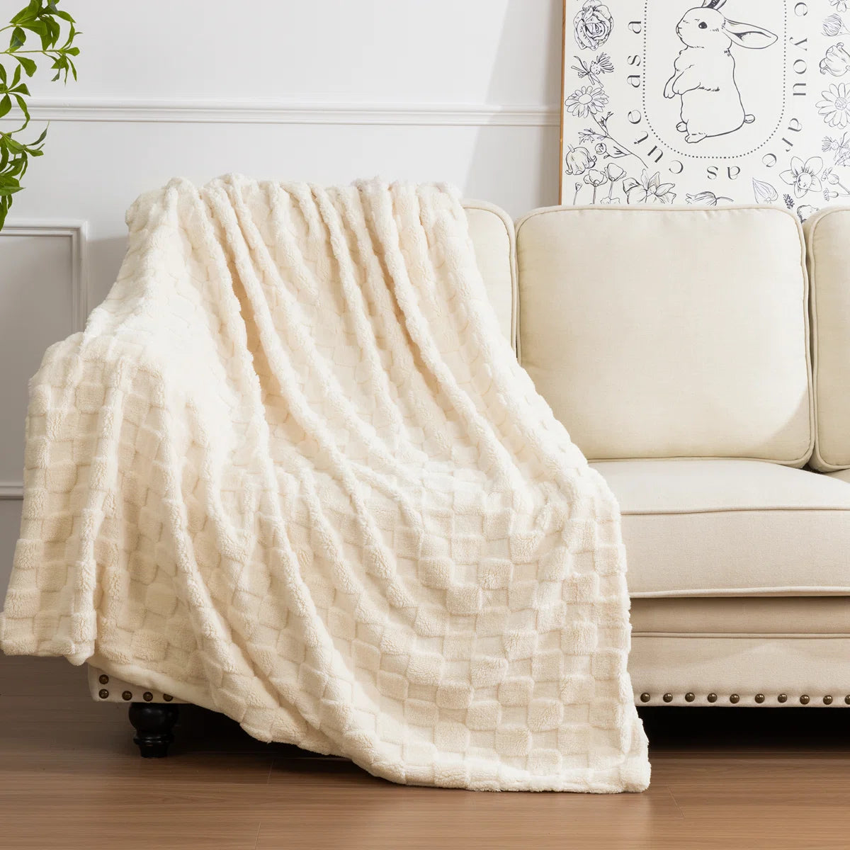 HEBE Cozy Soft Bed Sofa Throw Blankets