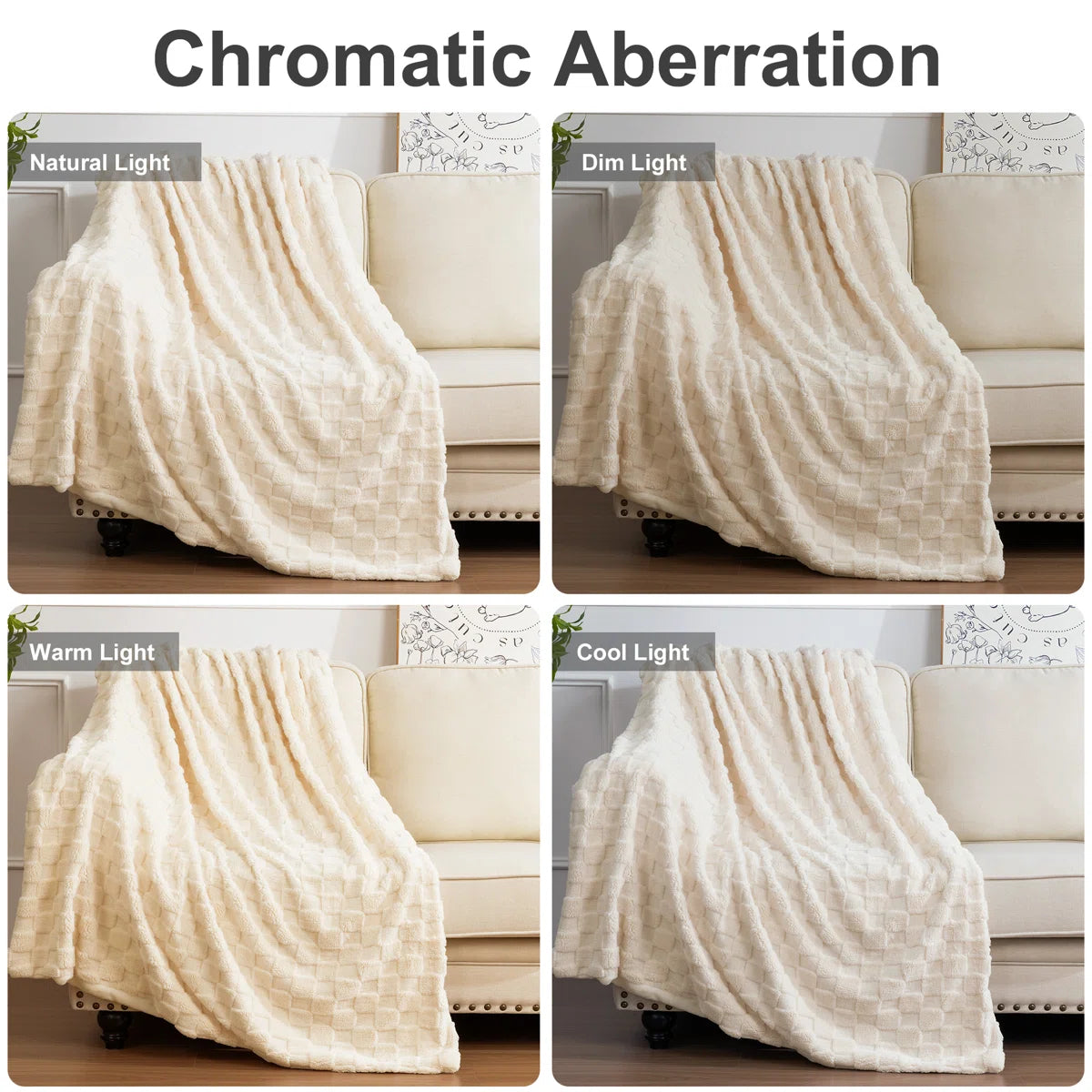 HEBE Cozy Soft Bed Sofa Throw Blankets