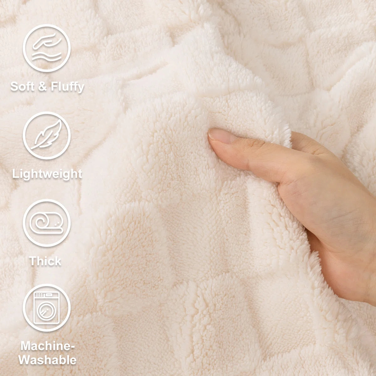 HEBE Cozy Soft Bed Sofa Throw Blankets