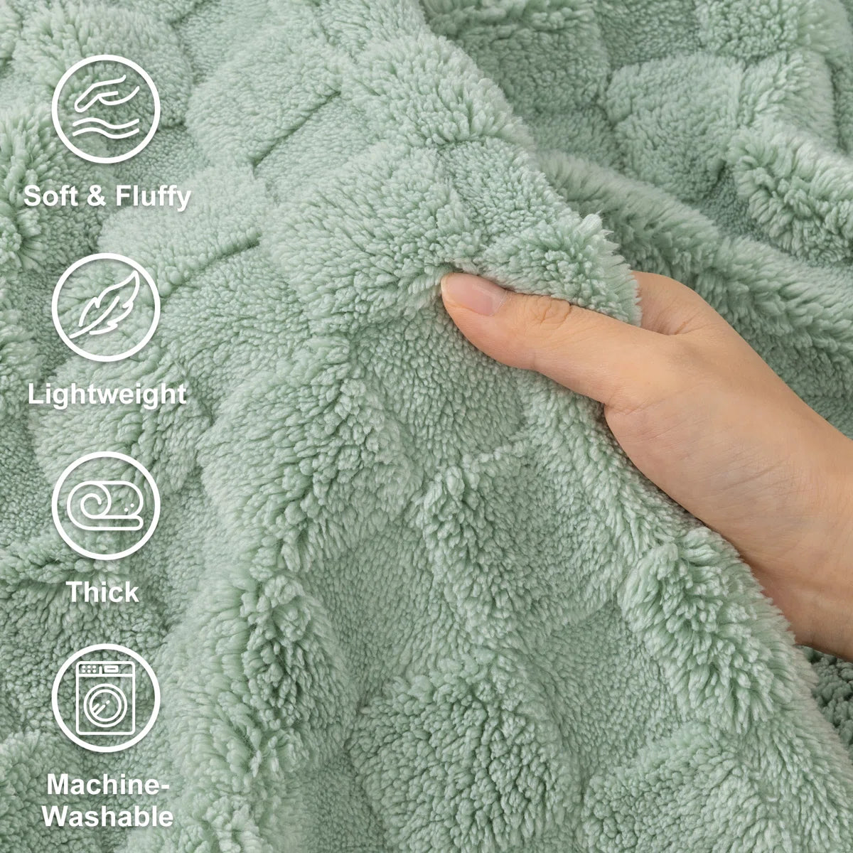 HEBE Cozy Soft Bed Sofa Throw Blankets