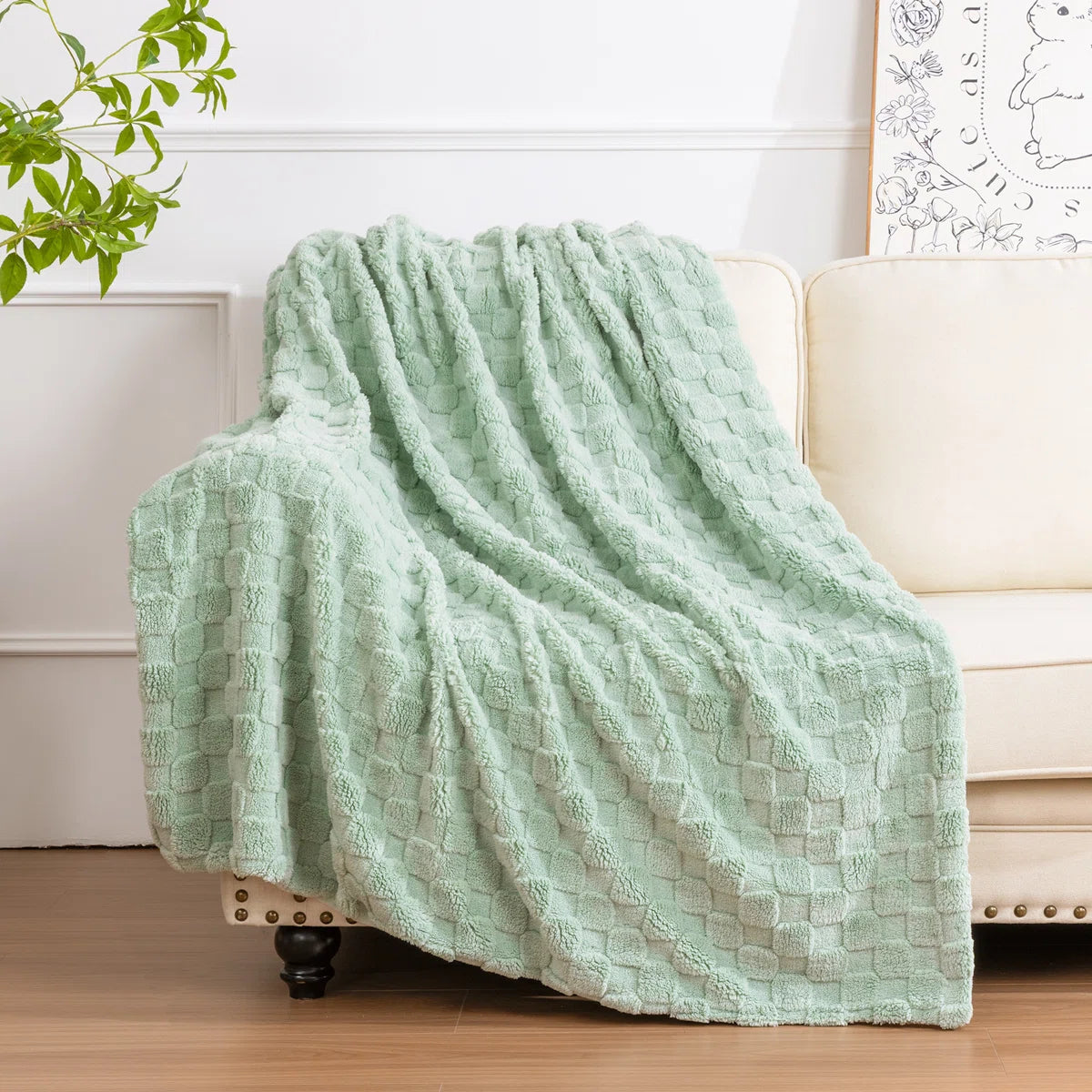 HEBE Cozy Soft Bed Sofa Throw Blankets