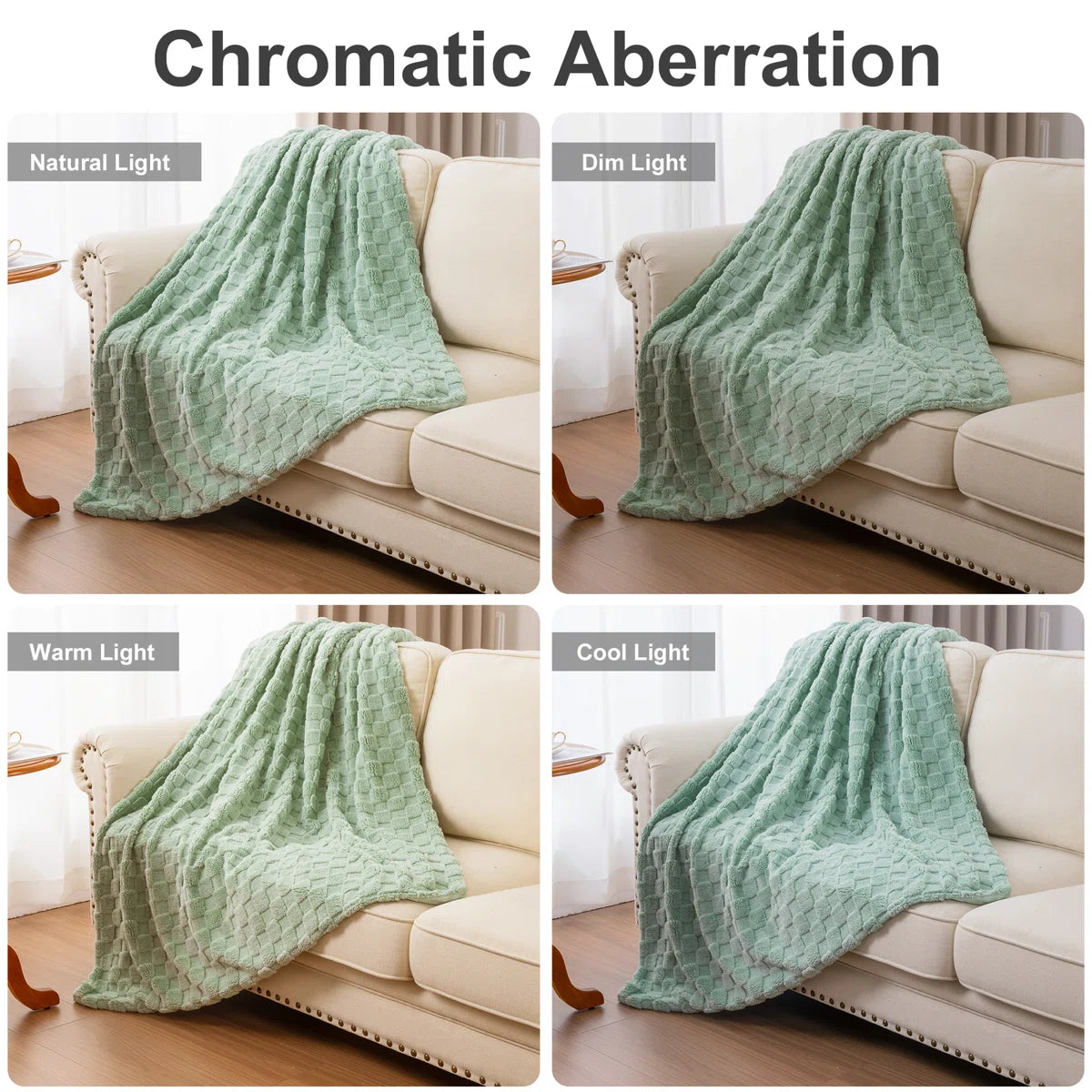 HEBE Cozy Soft Bed Sofa Throw Blankets