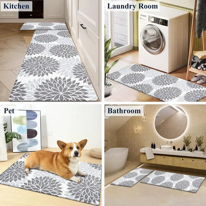 FPFHhui10447044120greyflowerpatternkitchenrunnersetforlaundryroombathroompetareainUShomeheberug