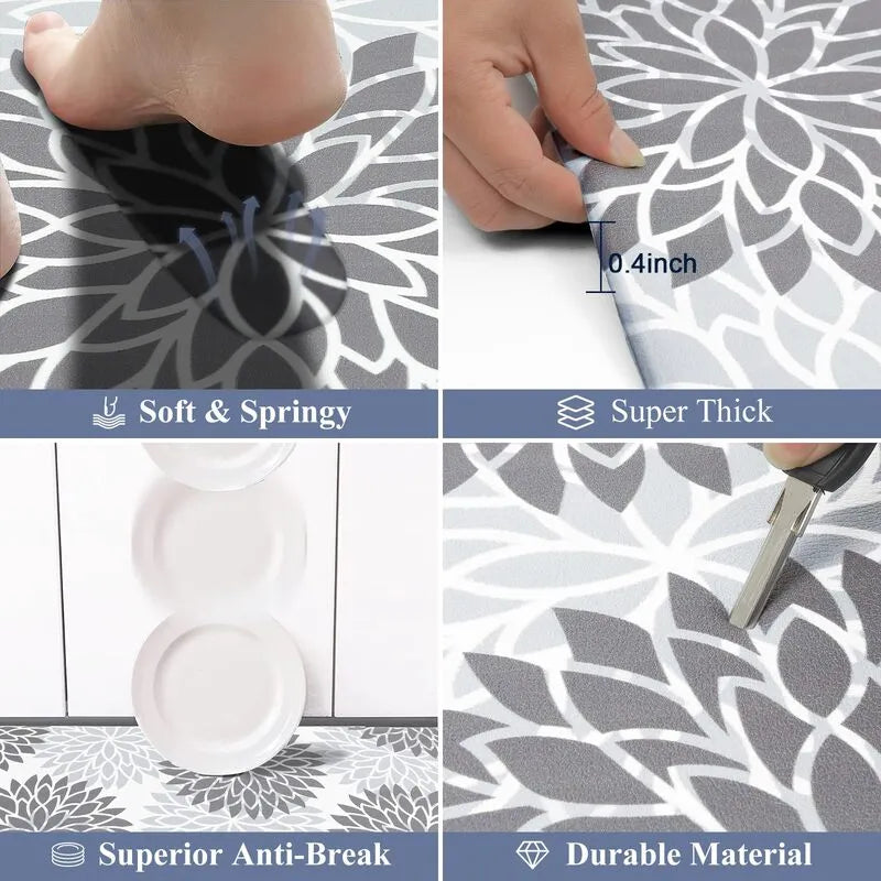 FPFHhui10447044120greysoftcushionednonslipdurablepvckitchenfloorrunnermatantibreakUShomeheberug